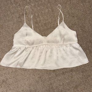 Aritzia Satin Crop Top